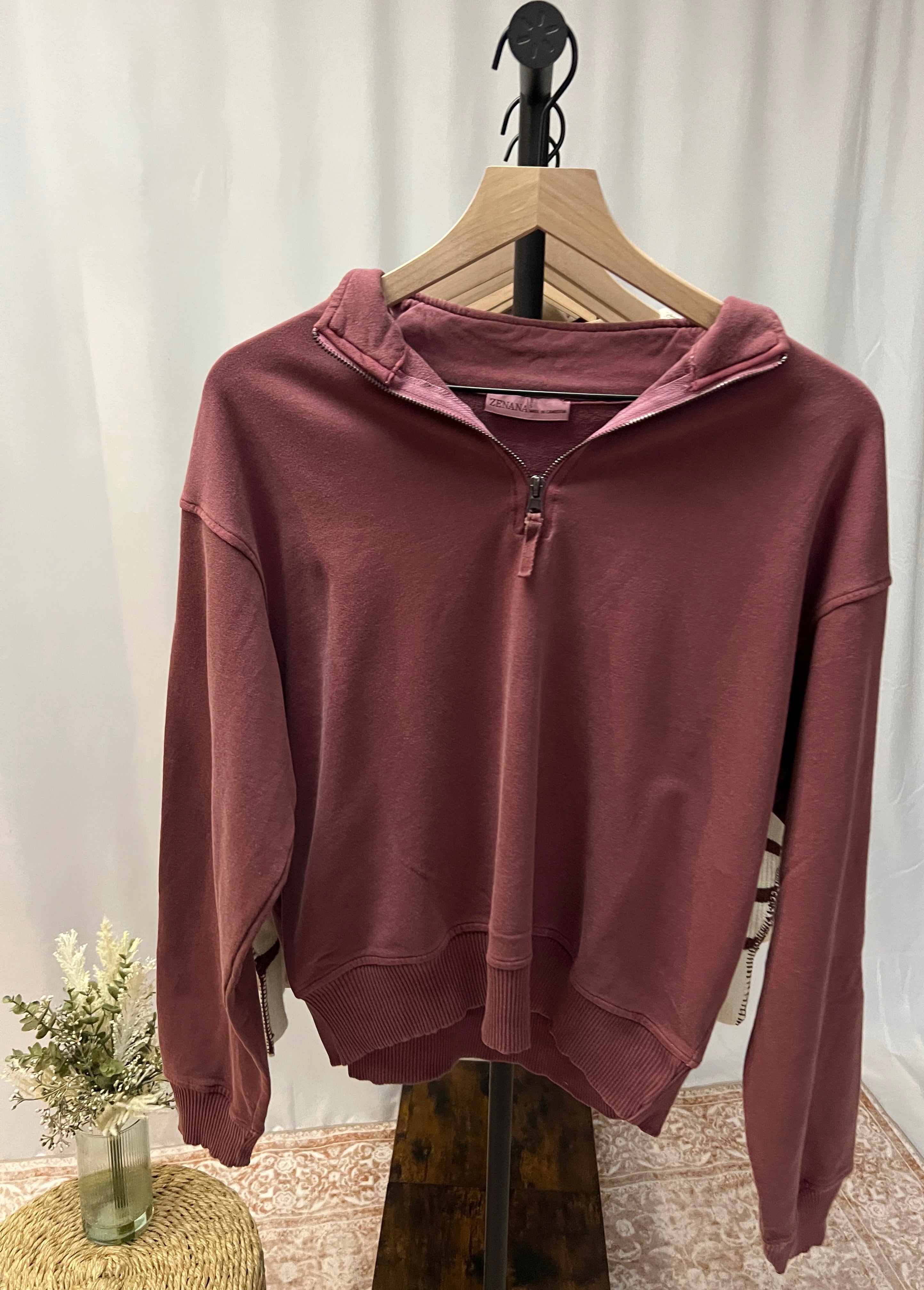 Plum Quarter-Zip