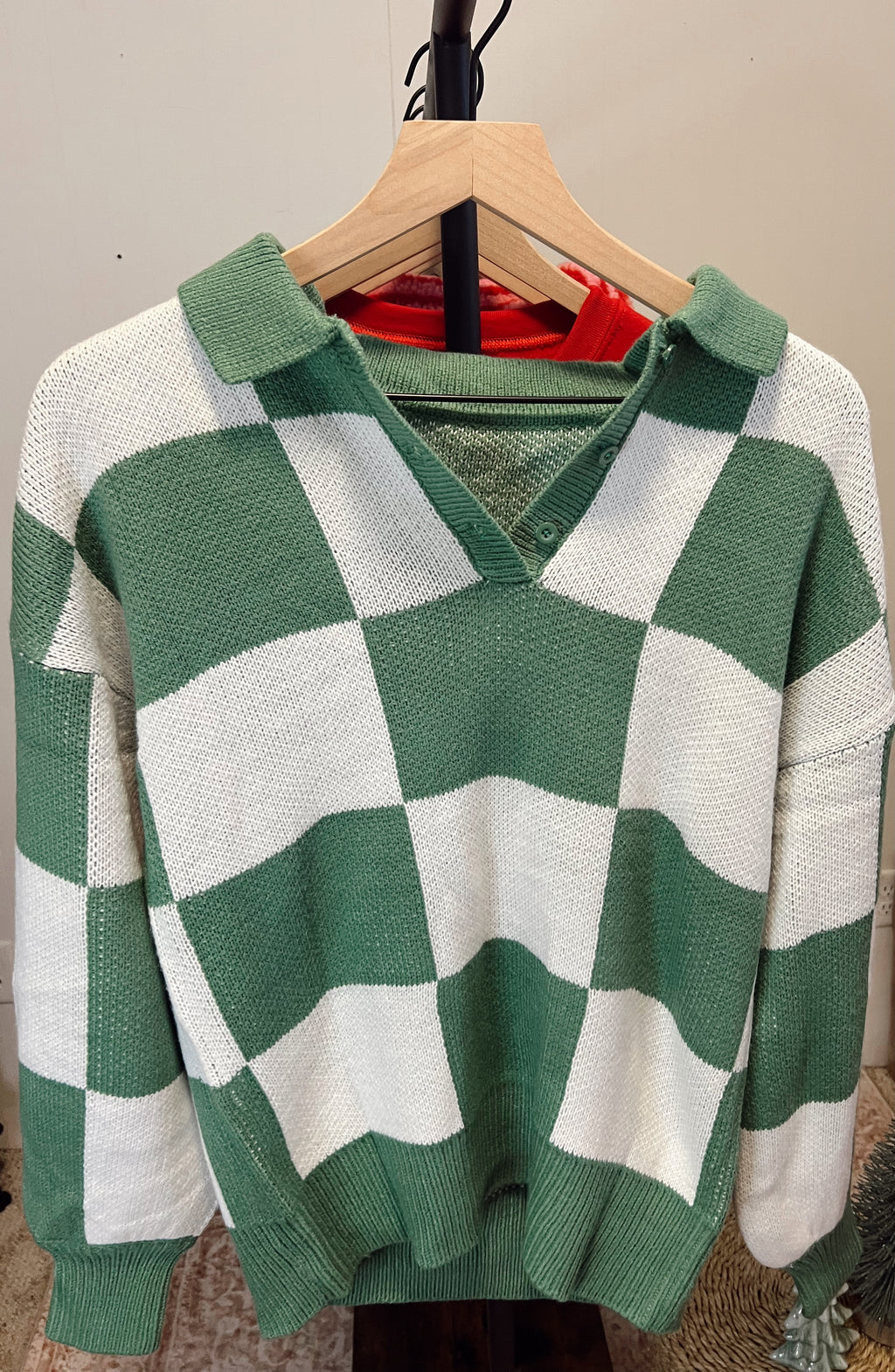Checkmate Collared Sweater