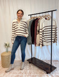 Stripped Brown Sweater